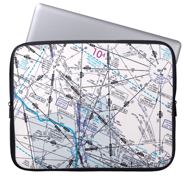 航空図 ラップトップスリーブ (正面)
