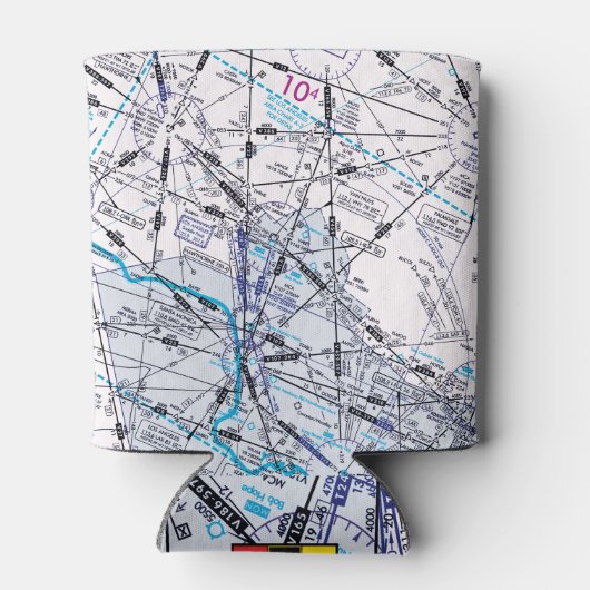 航空図 缶クーラー (裏面)