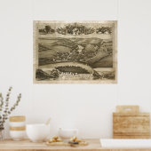 航空地図バレーフォージPAペンシルバニアポスター ポスター (キッチン)