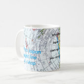 航空地図 コーヒーマグカップ (正面左)