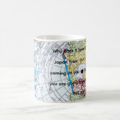 航空地図 コーヒーマグカップ (中央)