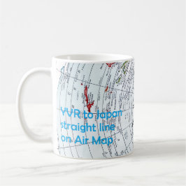 航空地図 コーヒーマグカップ