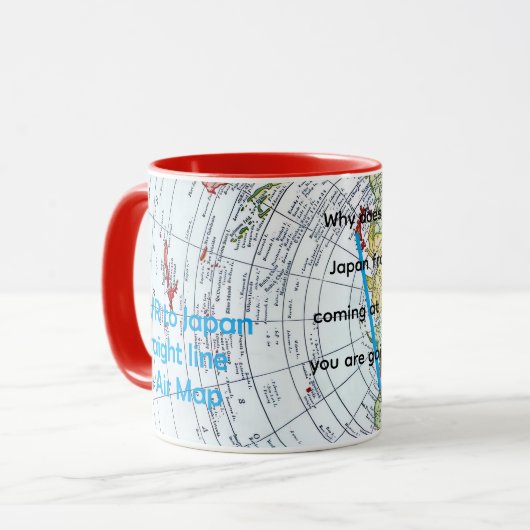 航空地図 マグカップ (正面左)