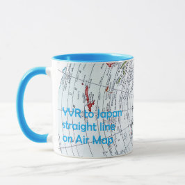 航空地図 マグカップ