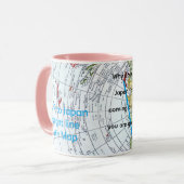 航空地図 マグカップ (正面左)