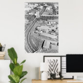 航空塔橋写真ポスター ポスター (ホームオフィス)