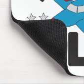 航空子供へ高飛んでいる未来パイロット マウスパッド (コーナー)