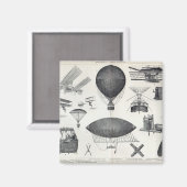 航空学 – 航空機用機械 マグネット (正面/裏面)