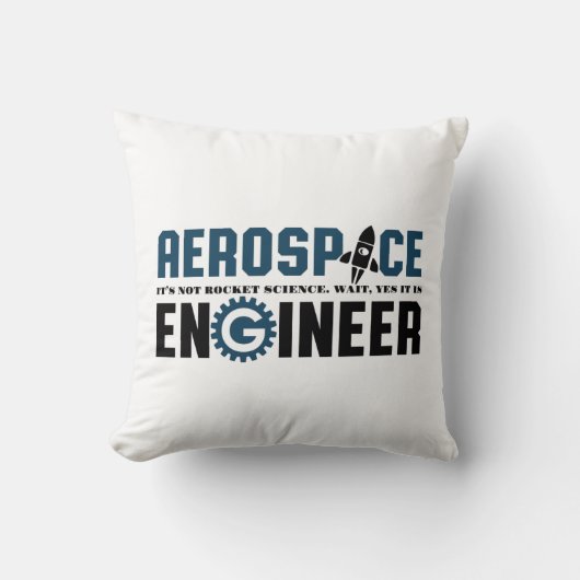 航空宇宙おもしろい技術者ユーモアそれがロケット科学である クッション (正面)