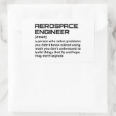 航空宇宙エンジおもしろいニア – 定義B-1 長方形シール (バッグ)