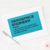 航空宇宙エンジおもしろいニア – 定義B-5 長方形シール (封筒)