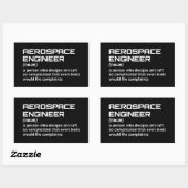 航空宇宙エンジおもしろいニア – 定義W-2 長方形シール (シート)