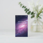 航空宇宙エンジニア – カスタマイズ可能なフラットUIスタイル 名刺 (スタンド正面)