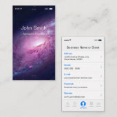 航空宇宙エンジニア – カスタマイズ可能なフラットUIスタイル 名刺 (正面/裏面)