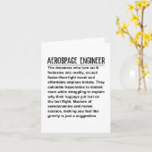 航空宇宙エンジニア カード (黄色い花)