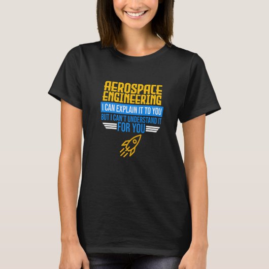 航空宇宙ロケットエンジニアリング Tシャツ (正面)