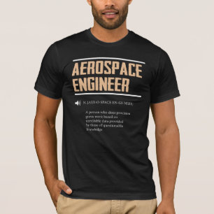 航空宇宙学の技術者のギフトのアイディアの定義 Tシャツ