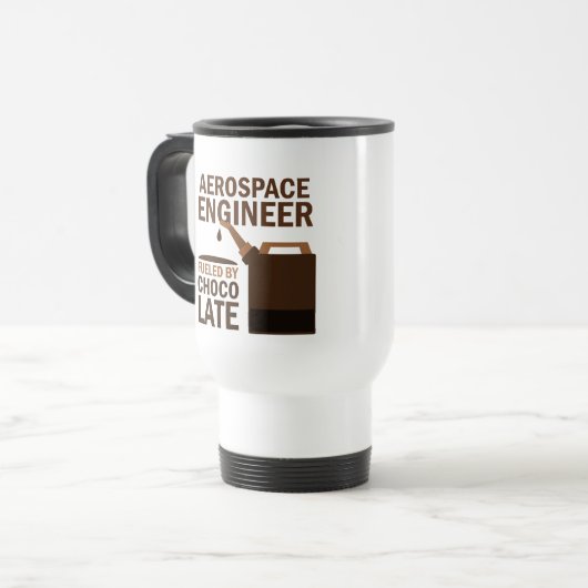 航空宇宙学の技術者のギフト(おもしろいな) トラベルマグ (正面左)