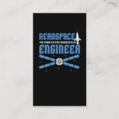 航空宇宙学の技術者の工科大学学生 名刺 (正面)