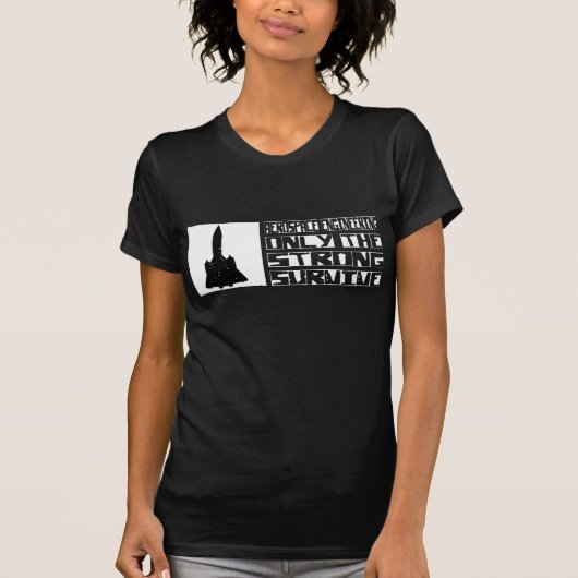 航空宇宙学の技術者は生き延びます Tシャツ (正面)