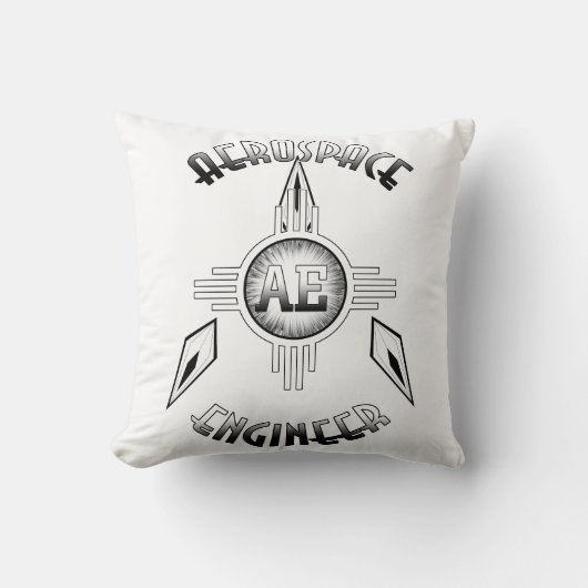 航空宇宙工学レトロ クッション (正面)