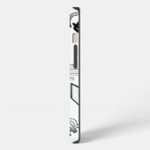 航空宇宙工学レトロ iPhoneケース (左側面)
