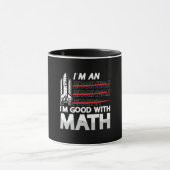 航空宇宙技術私は数学の宇宙が得意だ マグカップ (中央)