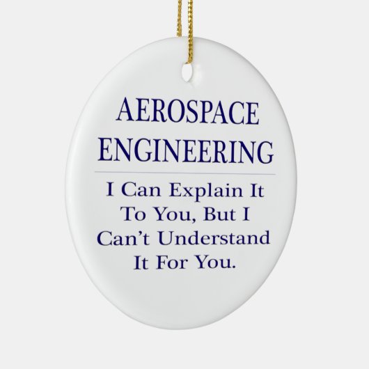 航空宇宙技術者のジョーク…説明が分からない セラミックオーナメント (右)