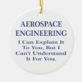 航空宇宙技術者のジョーク…説明が分からない セラミックオーナメント (正面)