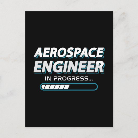 航空宇宙技術者エンジニアリング宇宙 シーズンポストカード (正面)