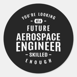 航空宇宙技術者ギフト ラウンドシール