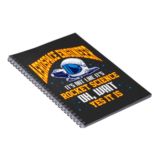 航空宇宙技術者ロケット科学宇宙宇宙飛行士 ノートブック (右側)