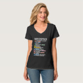 航空宇宙技術者動機 Tシャツ (正面フル)
