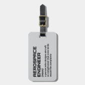 航空宇宙技術者旅行 ラゲッジタグ (正面縦)