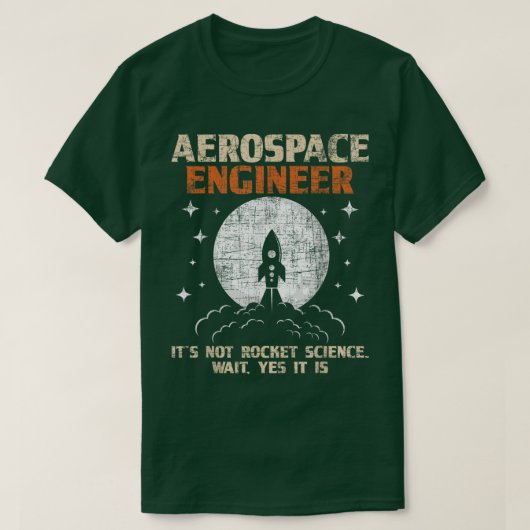 航空宇宙技術者航空エンジニアリング航空業務 Tシャツ (デザイン正面)