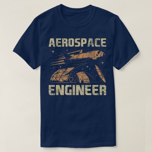 航空宇宙技術者航空宇宙機 Tシャツ (デザイン正面)