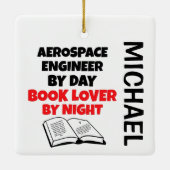航空宇宙技術者読のカスタム愛 セラミックオーナメント (裏面)