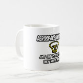 航空宇宙技術者…一般人頭が切れるのみ コーヒーマグカップ (正面左)