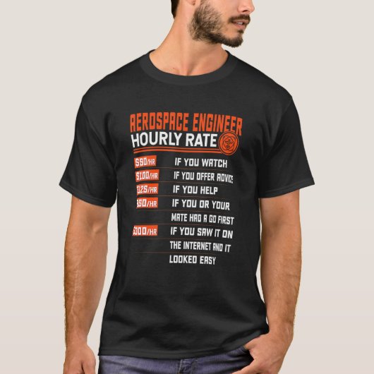 航空宇宙技術者 Tシャツ (正面)