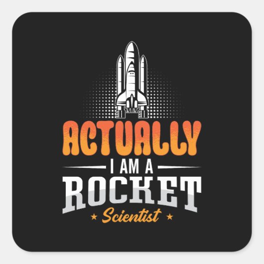 航空宇宙技術者Iはロケット科学だ スクエアシール (正面)