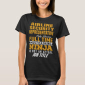 航空安全保障担当官 Tシャツ (正面)