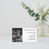 航空専門家の操縦室の名刺 名刺 (スタンド正面)