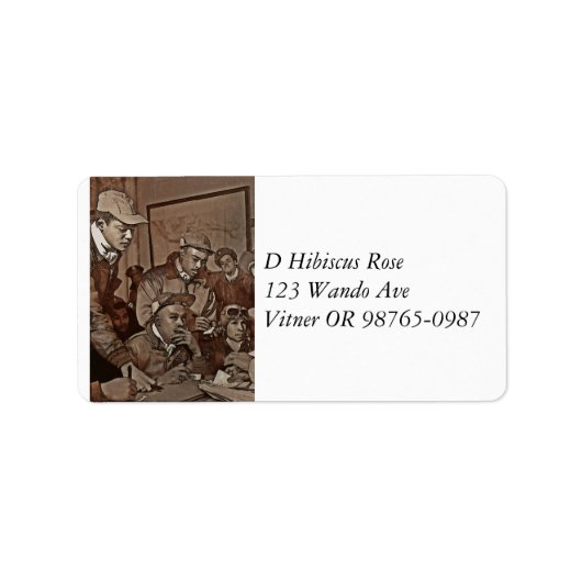 航空従事者が命令を受ける ラベル (正面)