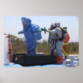 航空従事者が桶に立つ ポスター (正面)