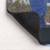 航空従事者が桶に立つ マウスパッド (コーナー)