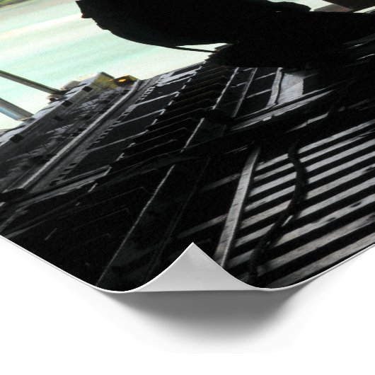 航空従事者は寄贈品のパレットを押し出す2 ポスター (角)