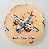 「航空技能の習得」 ラウンドクッション (正面)