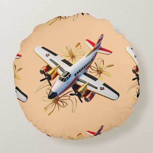 「航空技能の習得」 ラウンドクッション (裏面)