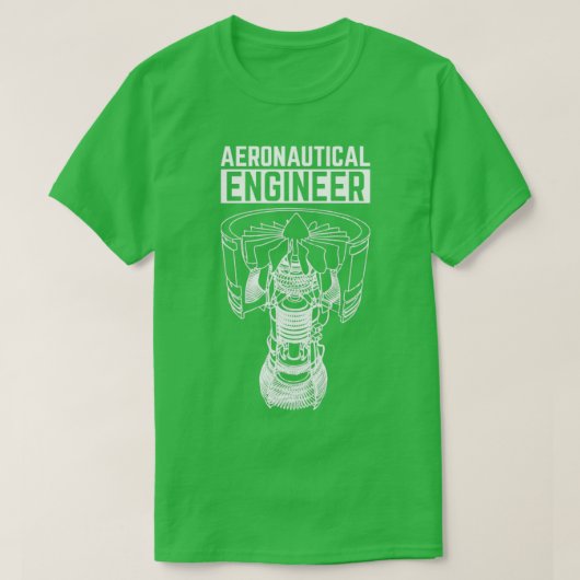 航空技術者 Tシャツ (デザイン正面)