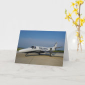 航空挨拶カード カード (黄色い花)